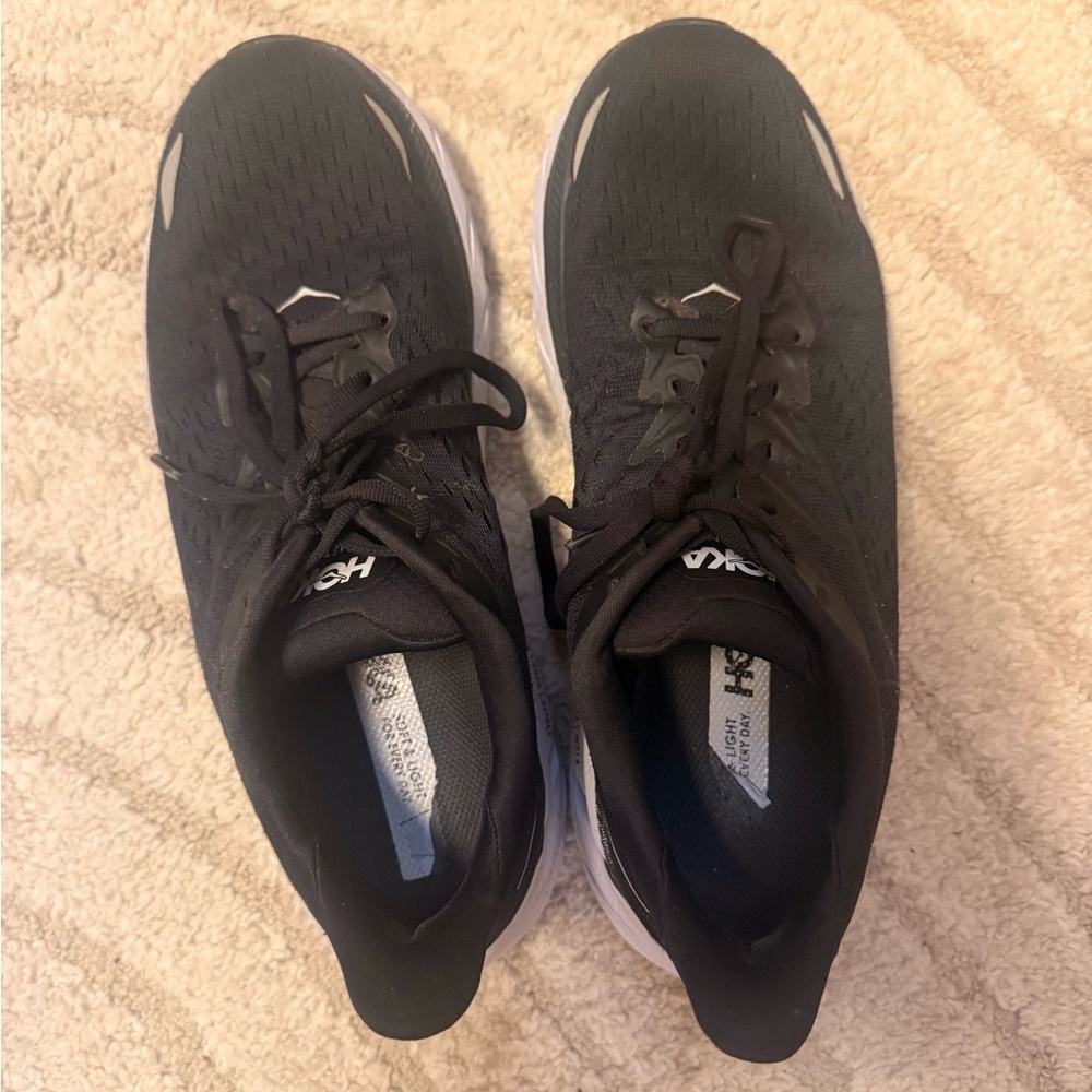 Hoka Women’s Clifton 8 Black Running Shoes